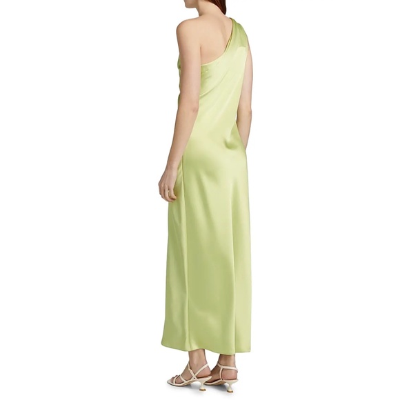 Tanya Taylor Stassi Satin One-Shoulder Dress | Sz 8 - Picture 4 of 6